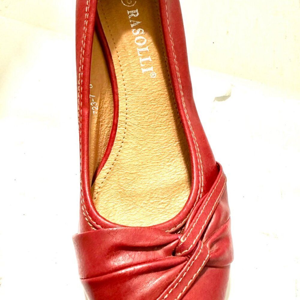 Rasolli Women’s Burgundy Platform slipons size 8 - Picture 7 of 8